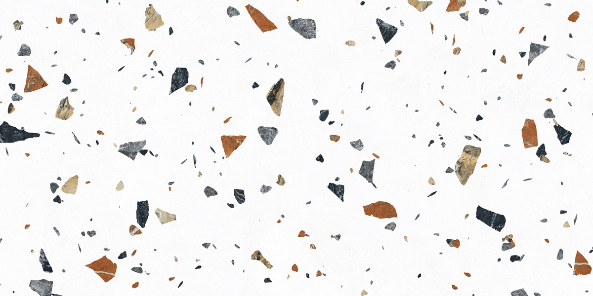 На пол Terazzo Bianco Цветной матовый карвинг 60х120 - фото 5