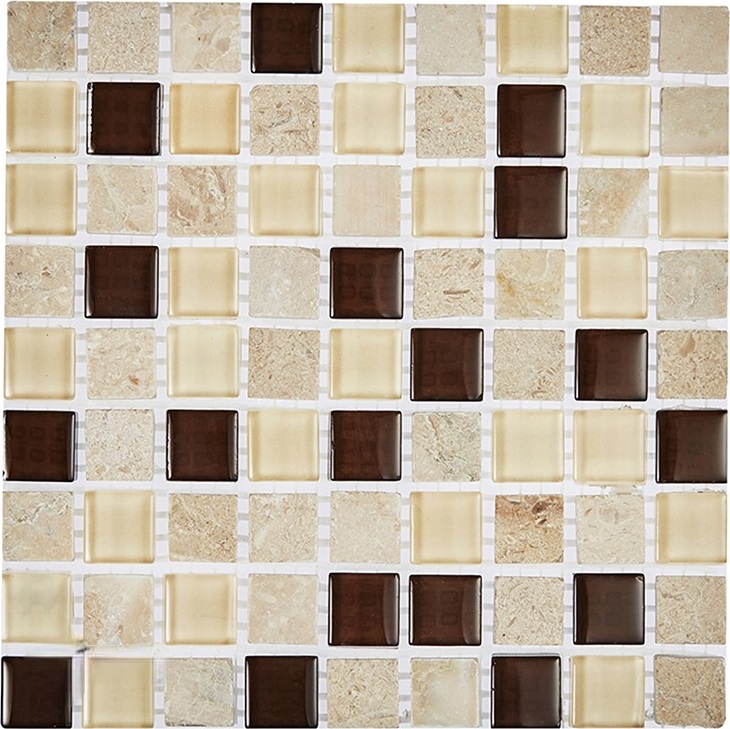 На стену Мозаика из натурального камня и стекла 2027