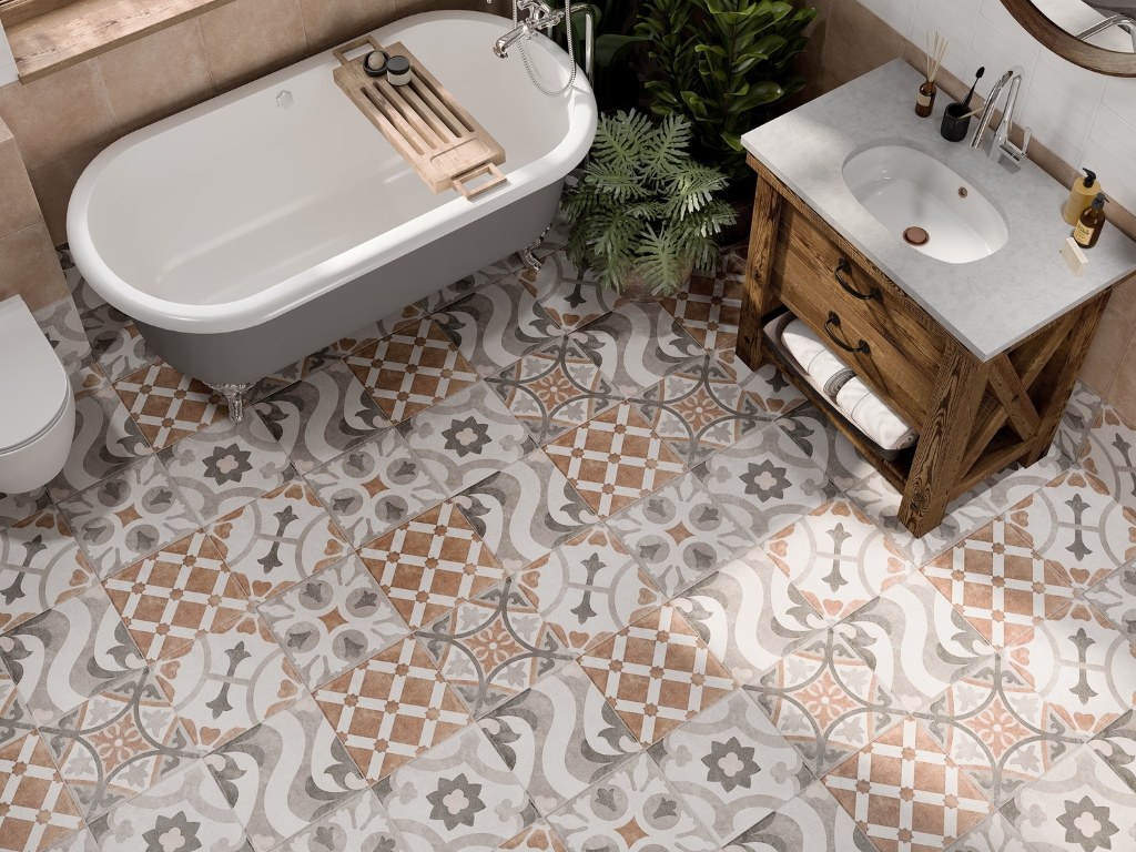 A17930 На пол Carpet Светло-бежевый рельеф 29.8x29.8 - фото 12