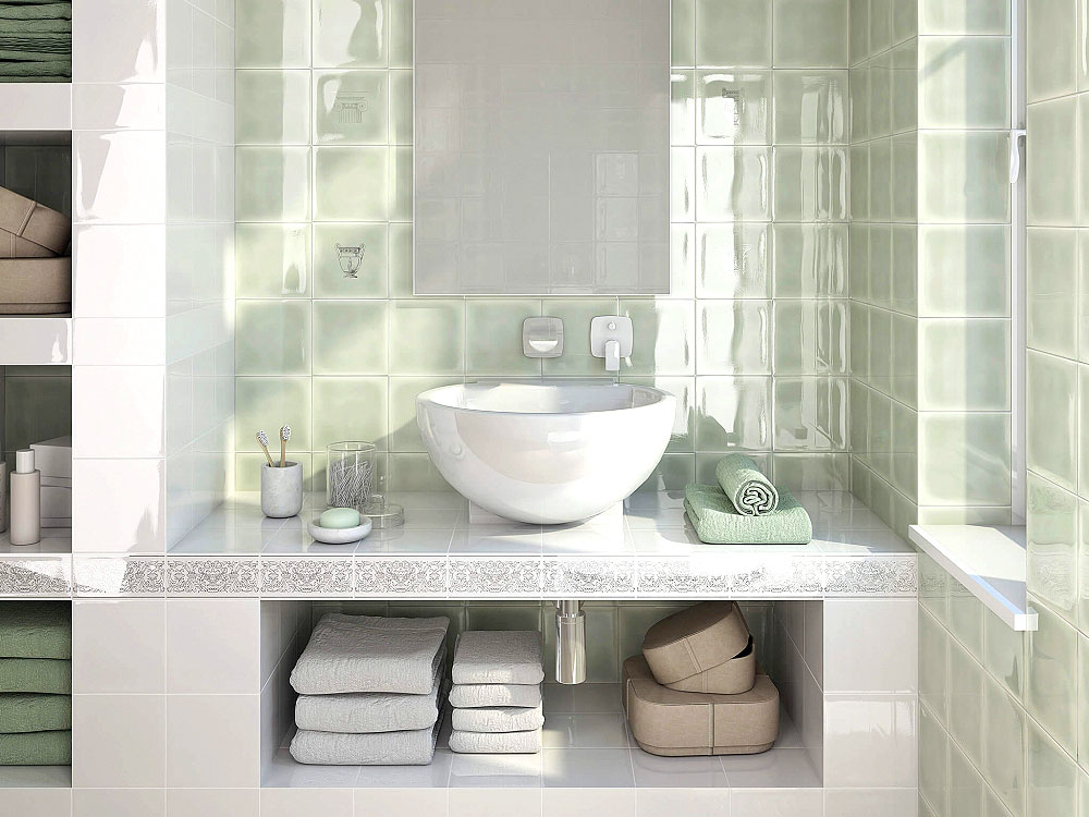 16009 На стену Авеллино Авеллино фисташковый 15х7.4 - фото 3