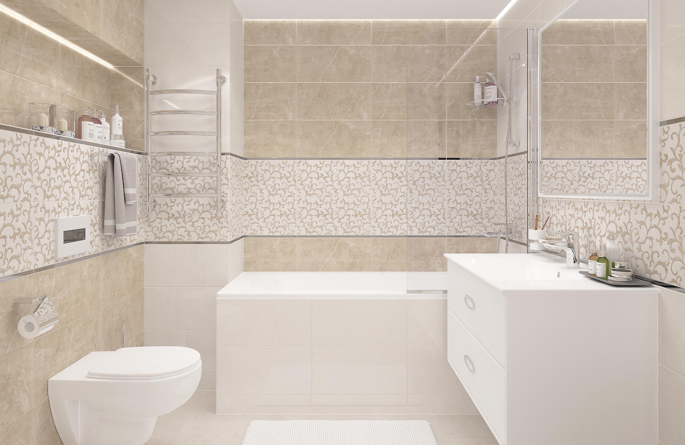 Декор Alvaro Бежевый - фото 3