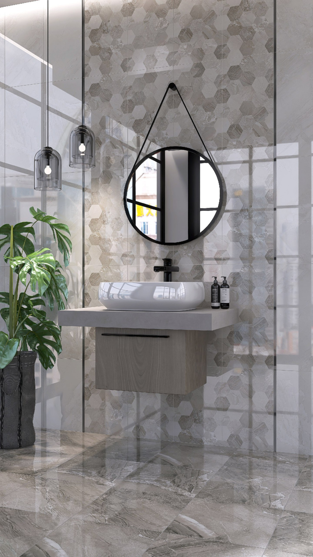 На пол Istambul Grey GP Grey 41.2x41.2 - фото 18