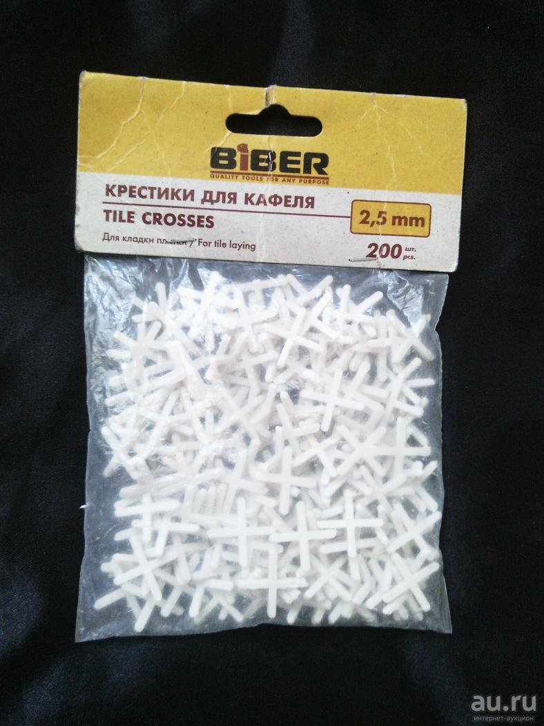 Выравнивающие элементы Biber БИБЕР 55603 Крестики для кафеля 2.5мм ...