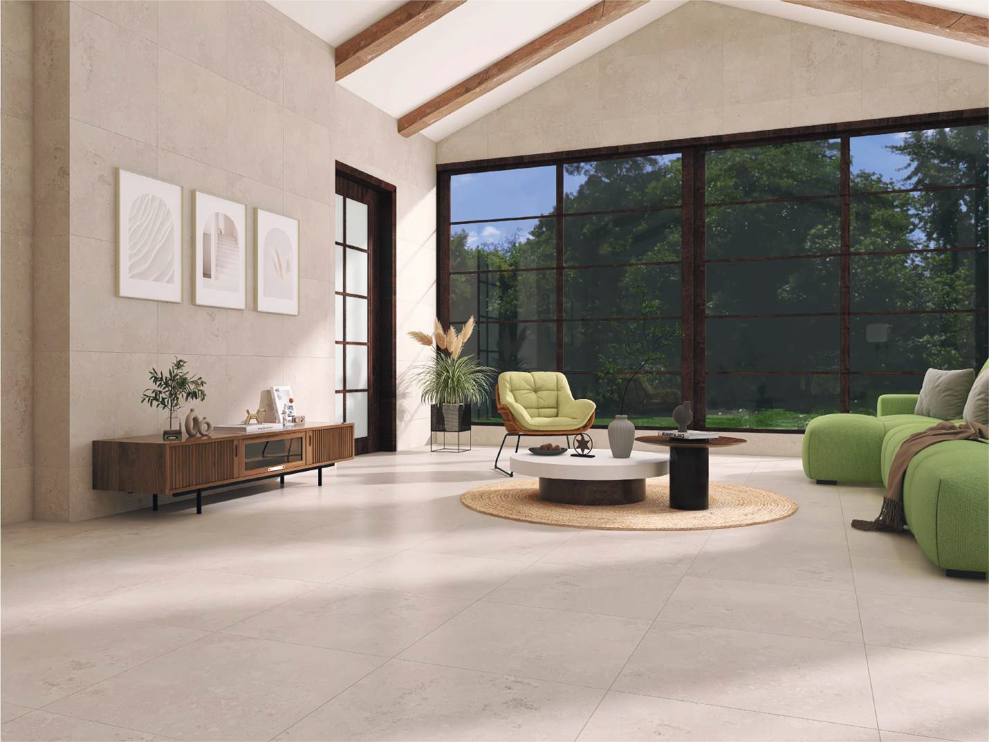 7930138704583 На пол Limestone Brown Mat 60x60 - фото 4