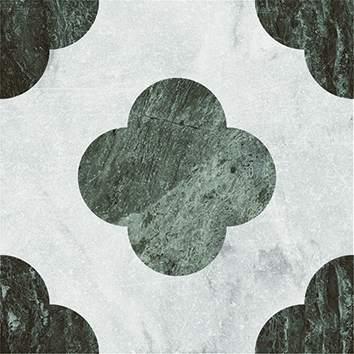 4101196 На пол Dandy Pin White Green 18.6x18.6 - фото 6