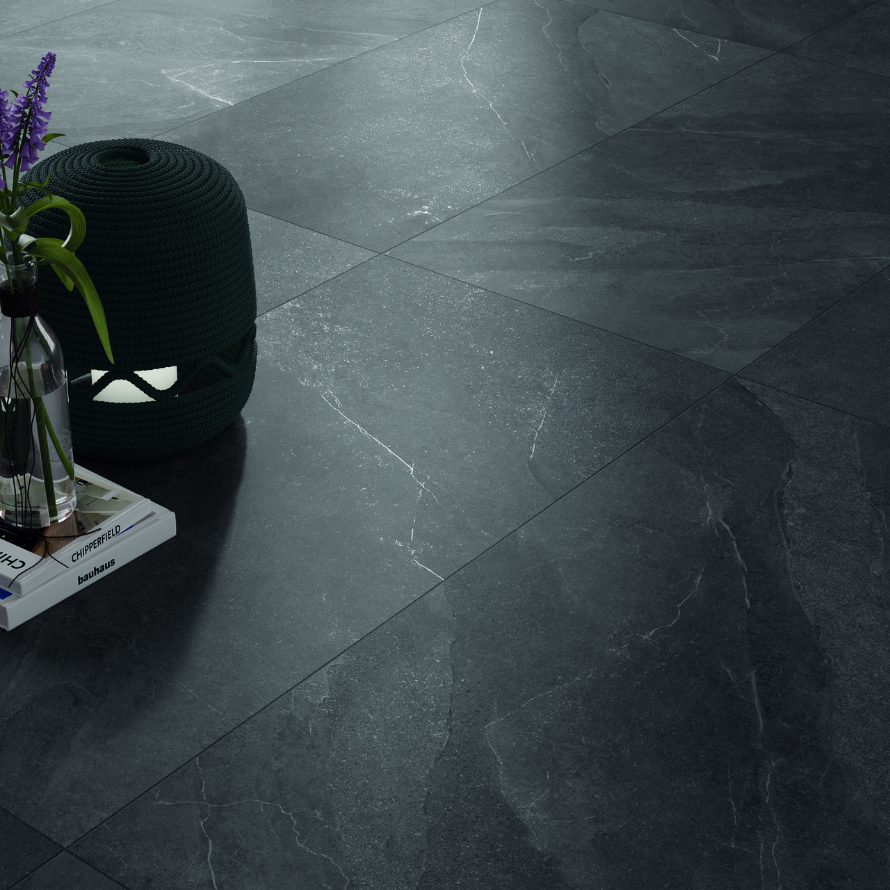 На пол Time Stone Grafite Rett 120x120 - фото 7