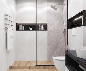 На пол Horison Blanco Светло-серый Матовый Карвинг 120x60 - фото 9