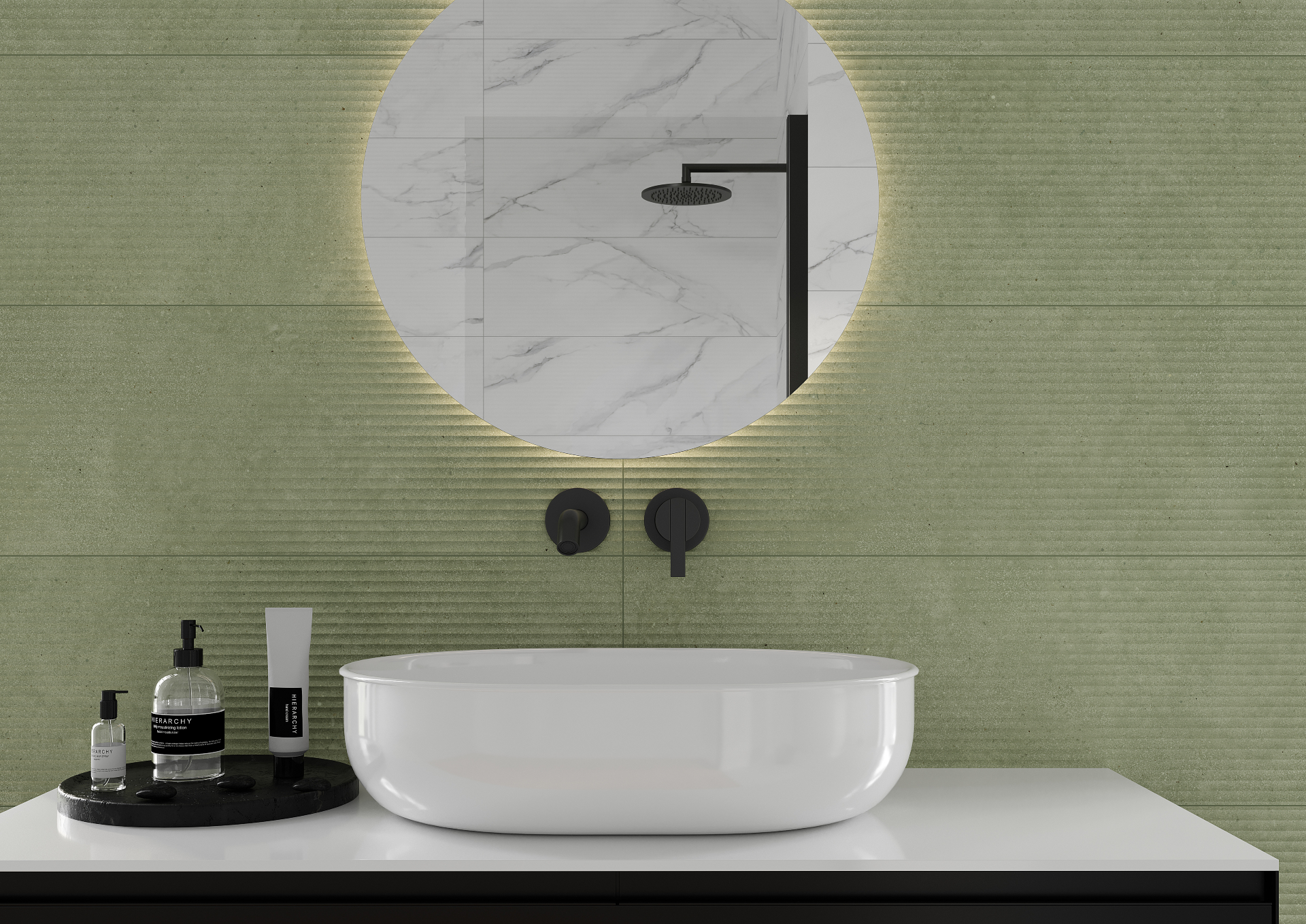 010100001299 На стену Hokku Marble Matt White Матовый Белый 02 - фото 9