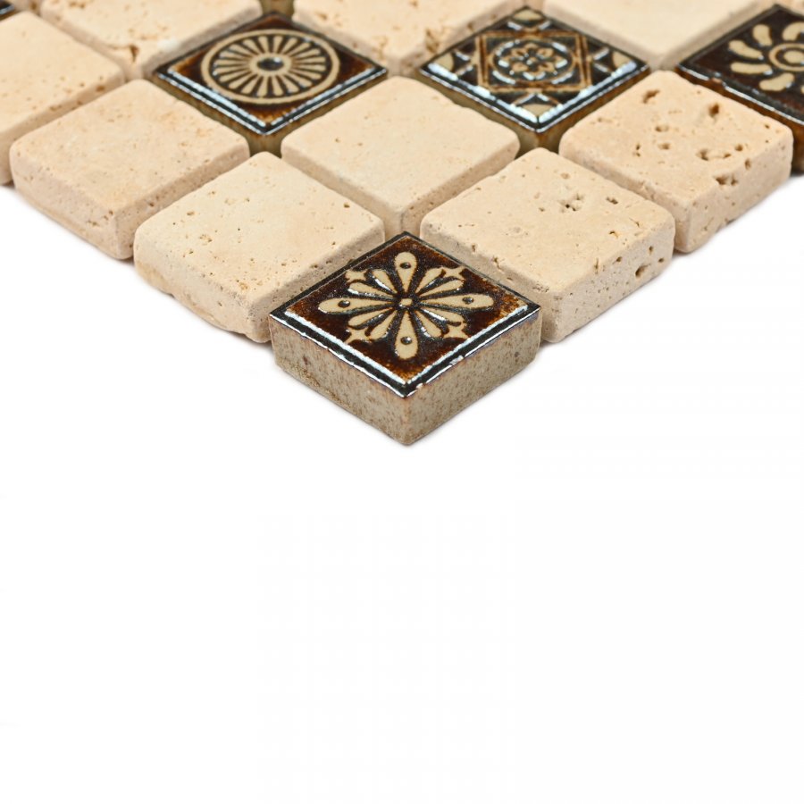 Milan-1 305*305 На пол Мозаика из натурального камня Milan-1 - фото 3