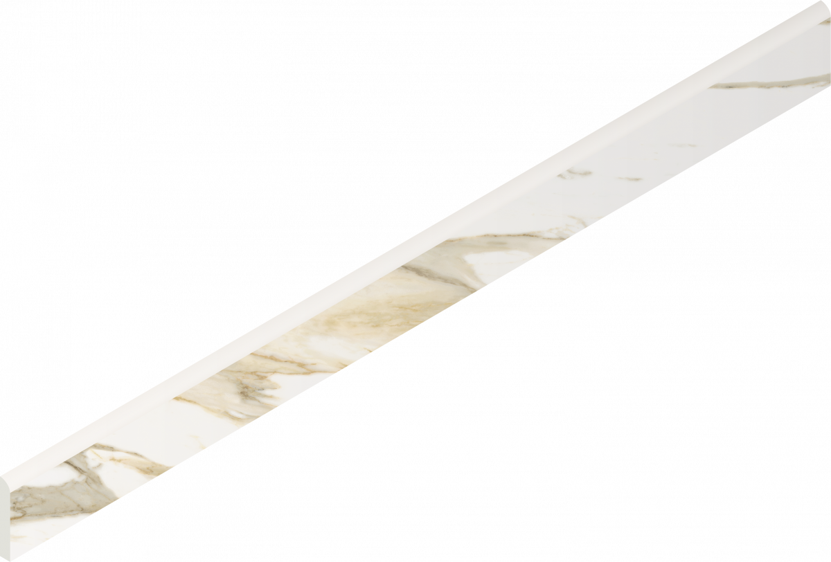 610130007464 Плинтус Stellaris Calacatta Gold Battiscopa Nat 7.2x80