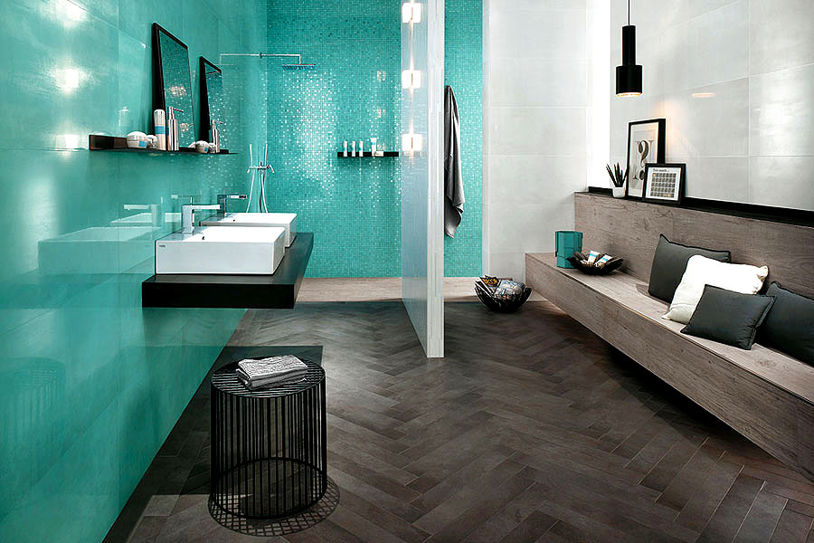 9DLT Декор Dwell Turquoise Mosaico L - фото 4