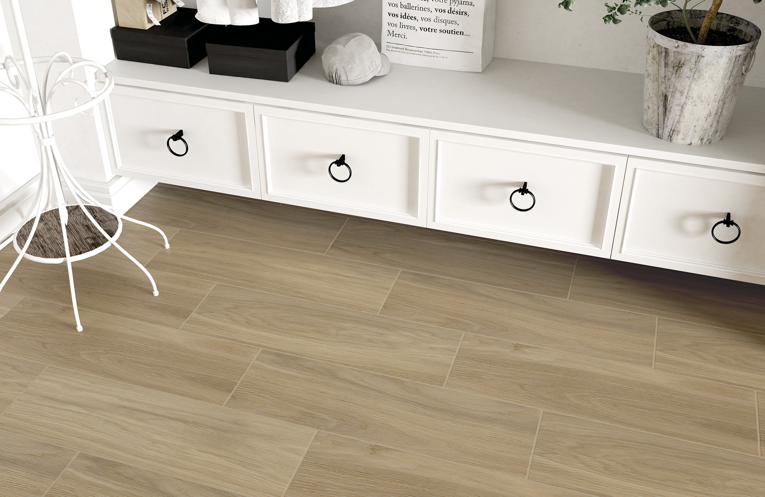 CV4M012 На пол Chesterwood Бежевый 18.5x59.8 - фото 11