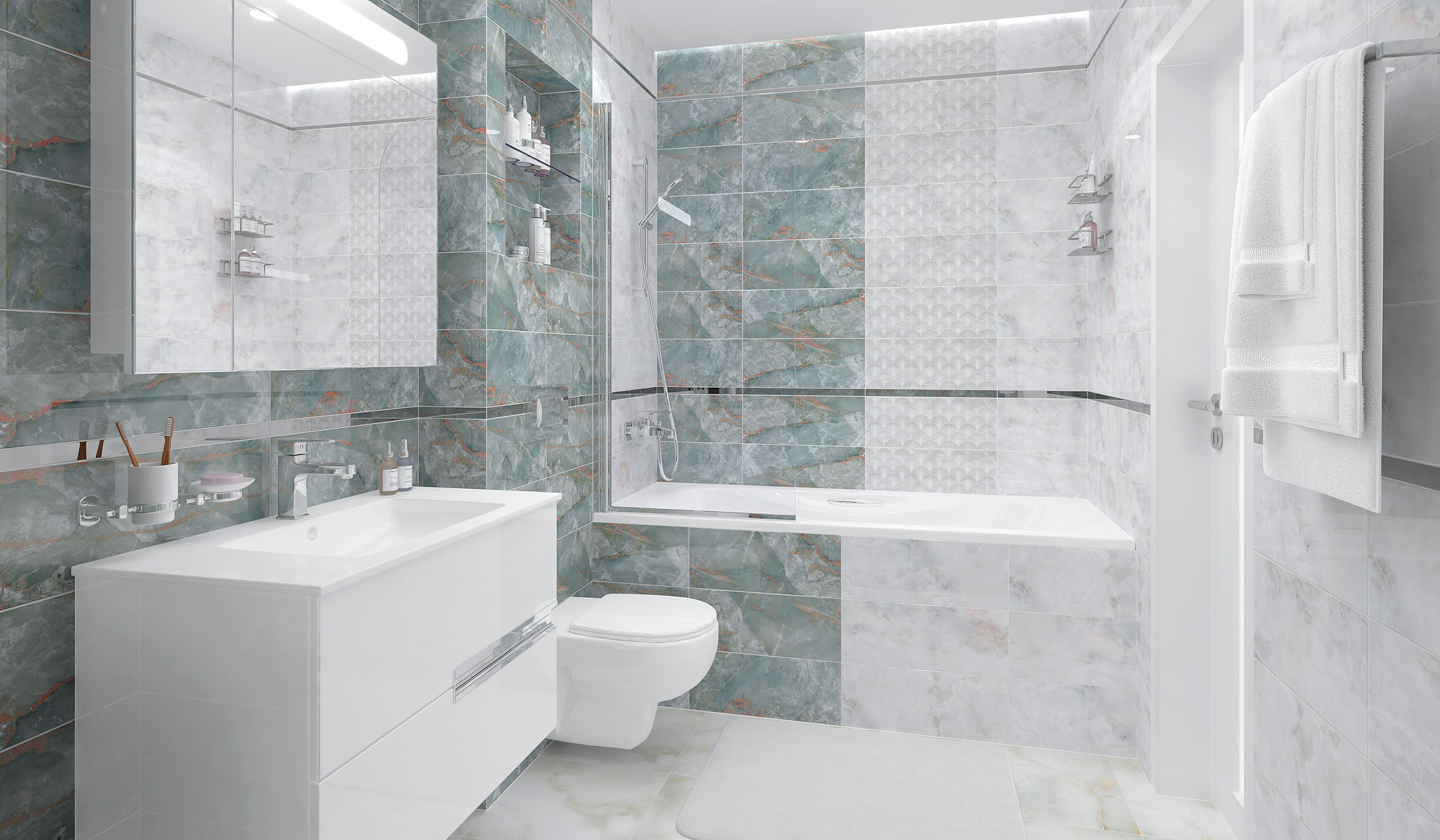 Декор Iceberg Голубой - фото 2