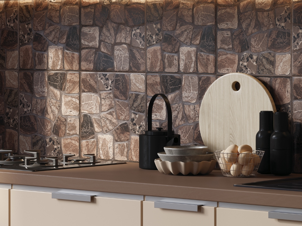 17283 На пол Vilio Brown коричневый рельеф 29.8x29.8 - фото 3