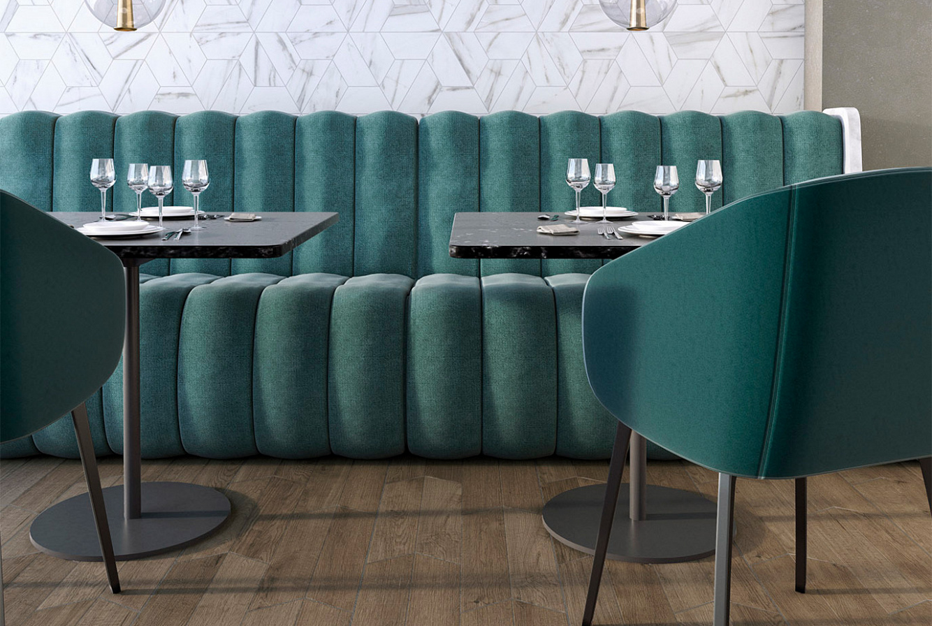 120279 На пол 60 Grad Chevron B Wood Dark - фото 11