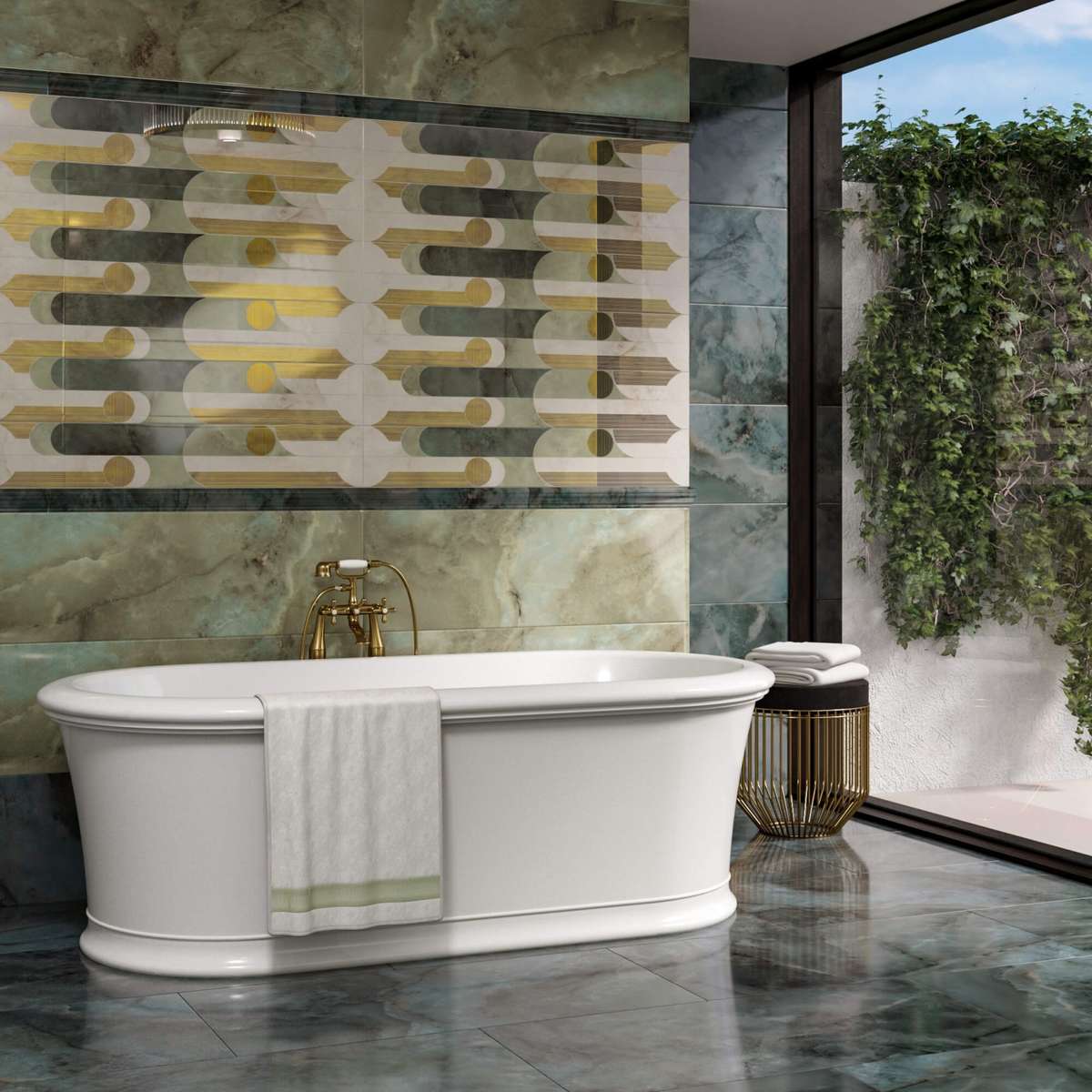 SG316202R На пол Джардини Беж светлый обрезной лаппатированный 15x60 - фото 2