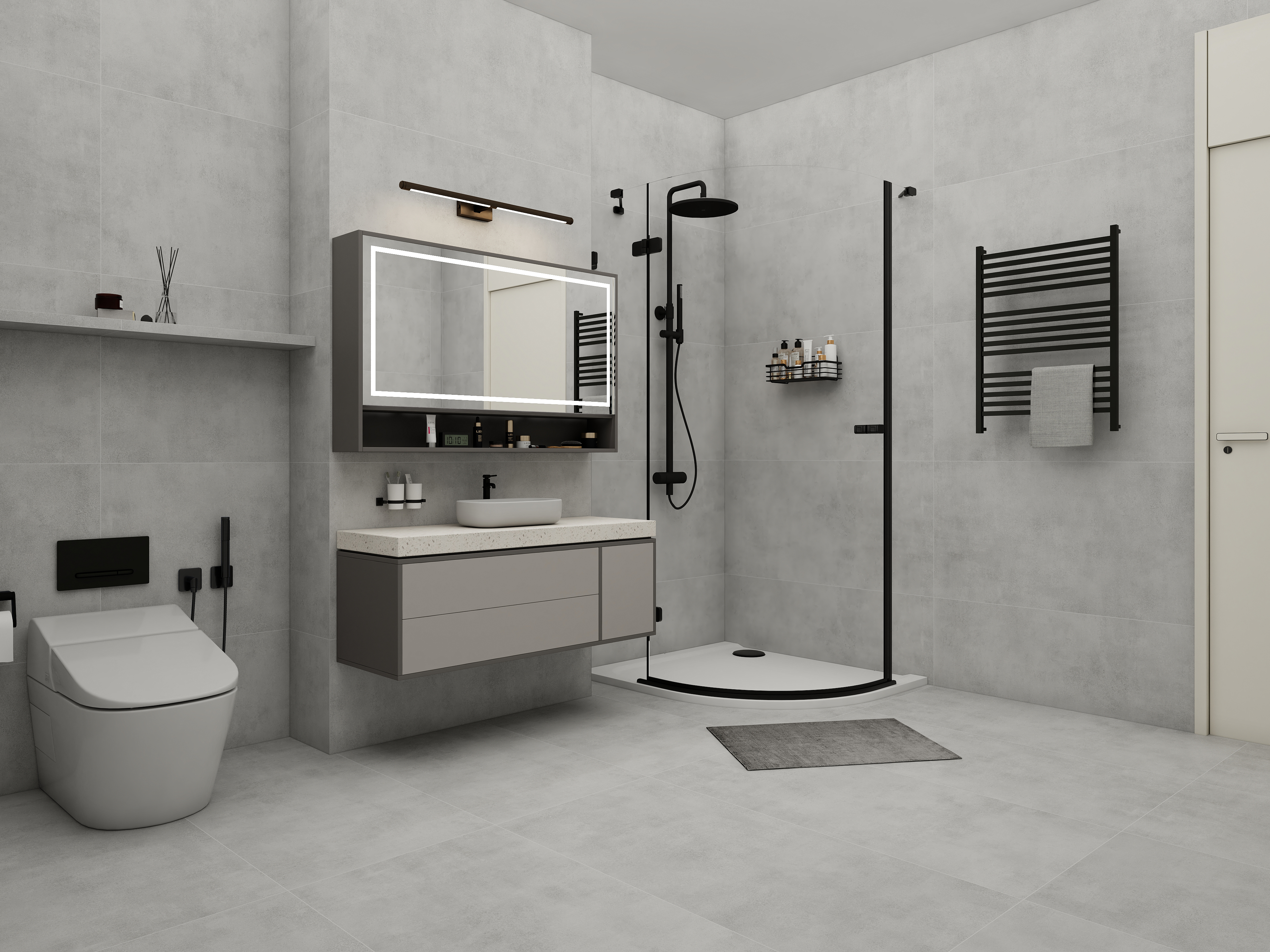 CN0L64M01 На пол Concrete Gris Matt 60x120 - фото 13