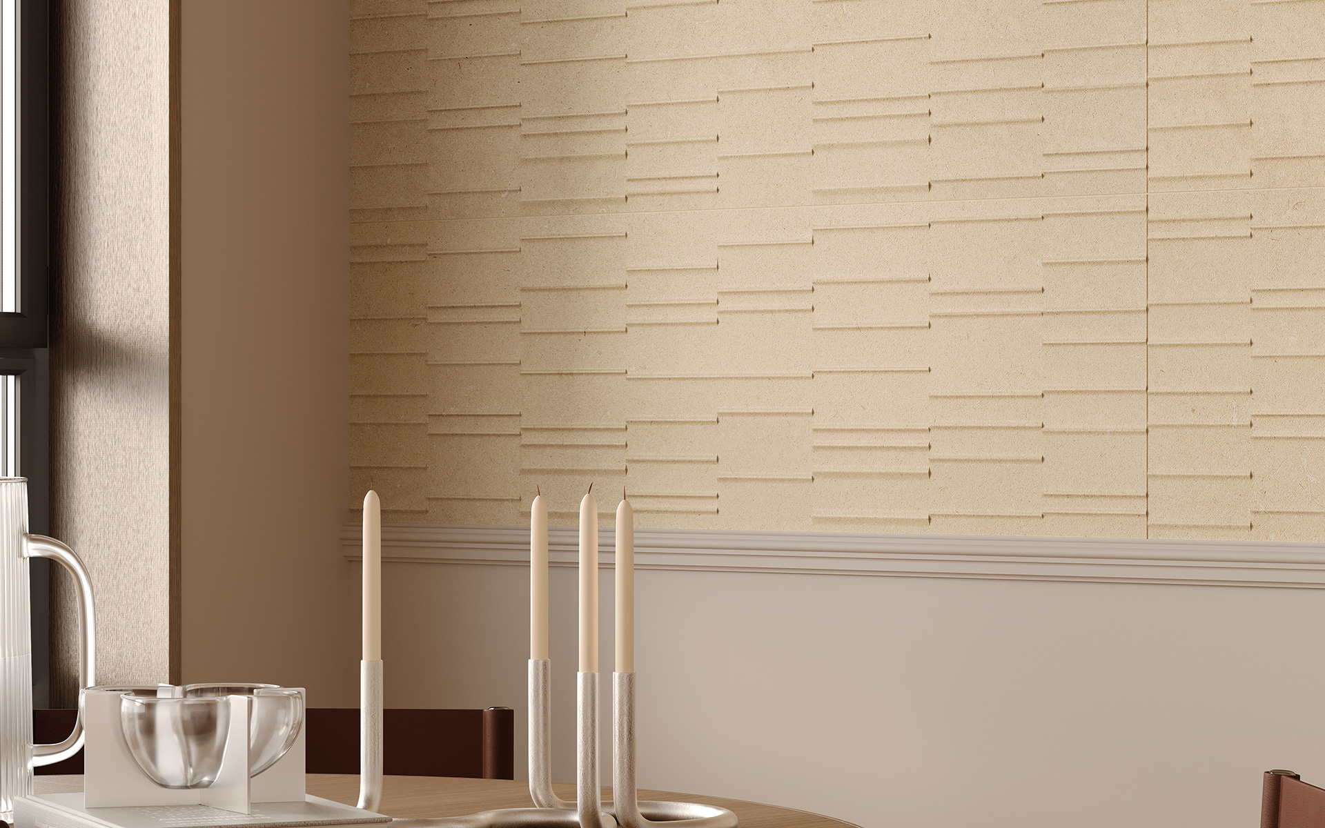 8929994 На пол Victorian Stone Moon Cream Natural Plus 120x60 - фото 5