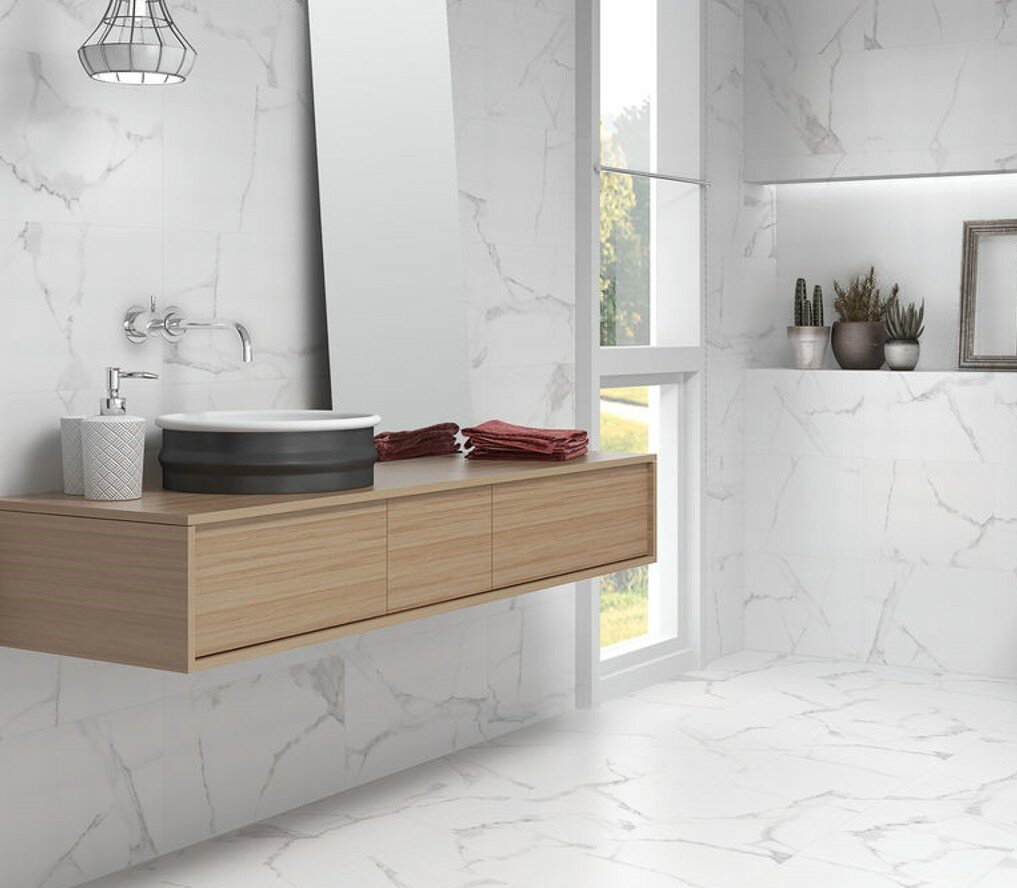 На пол Kyra Белый 45x45 - фото 2