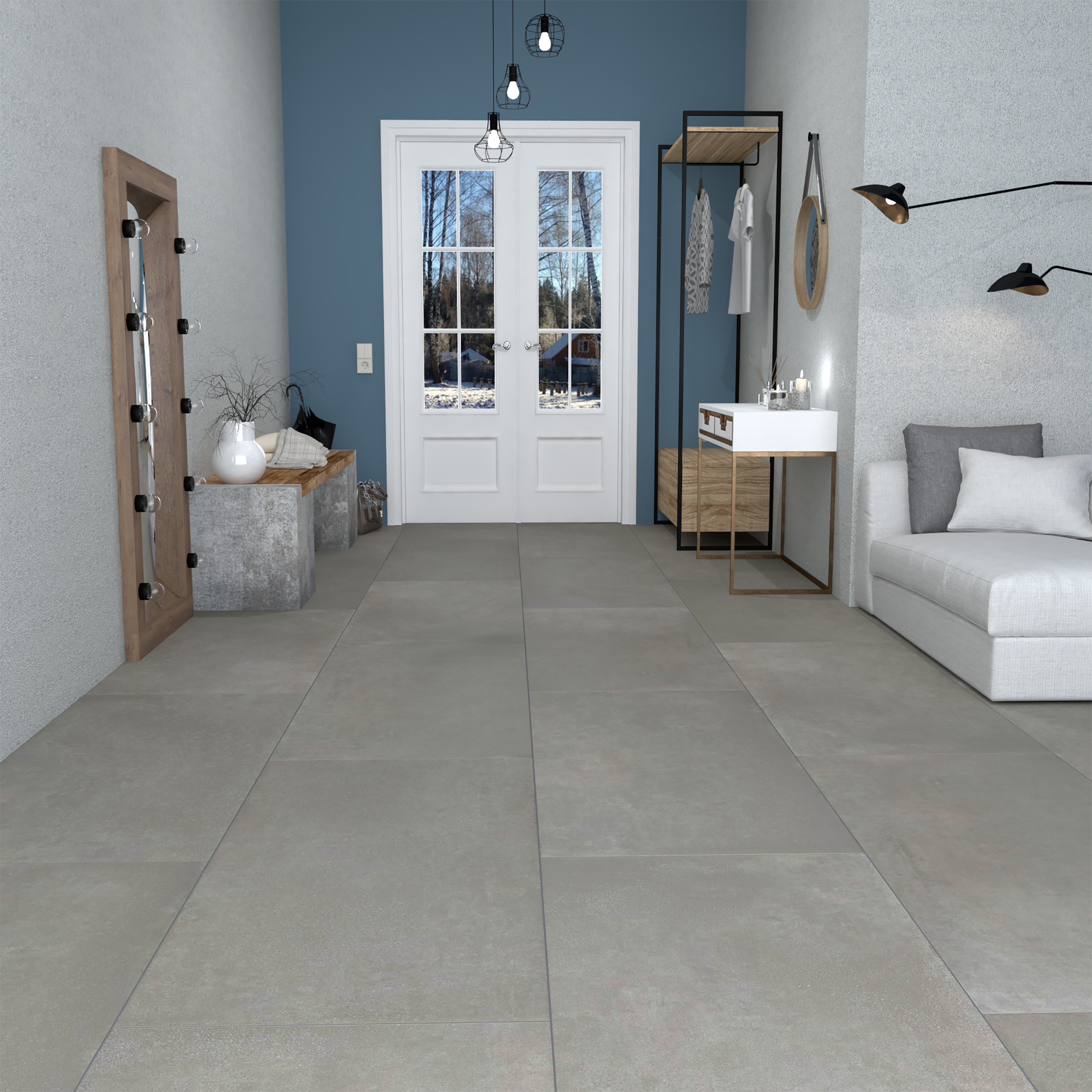 На пол Betonhome Светло-серый 60х120 - фото 10