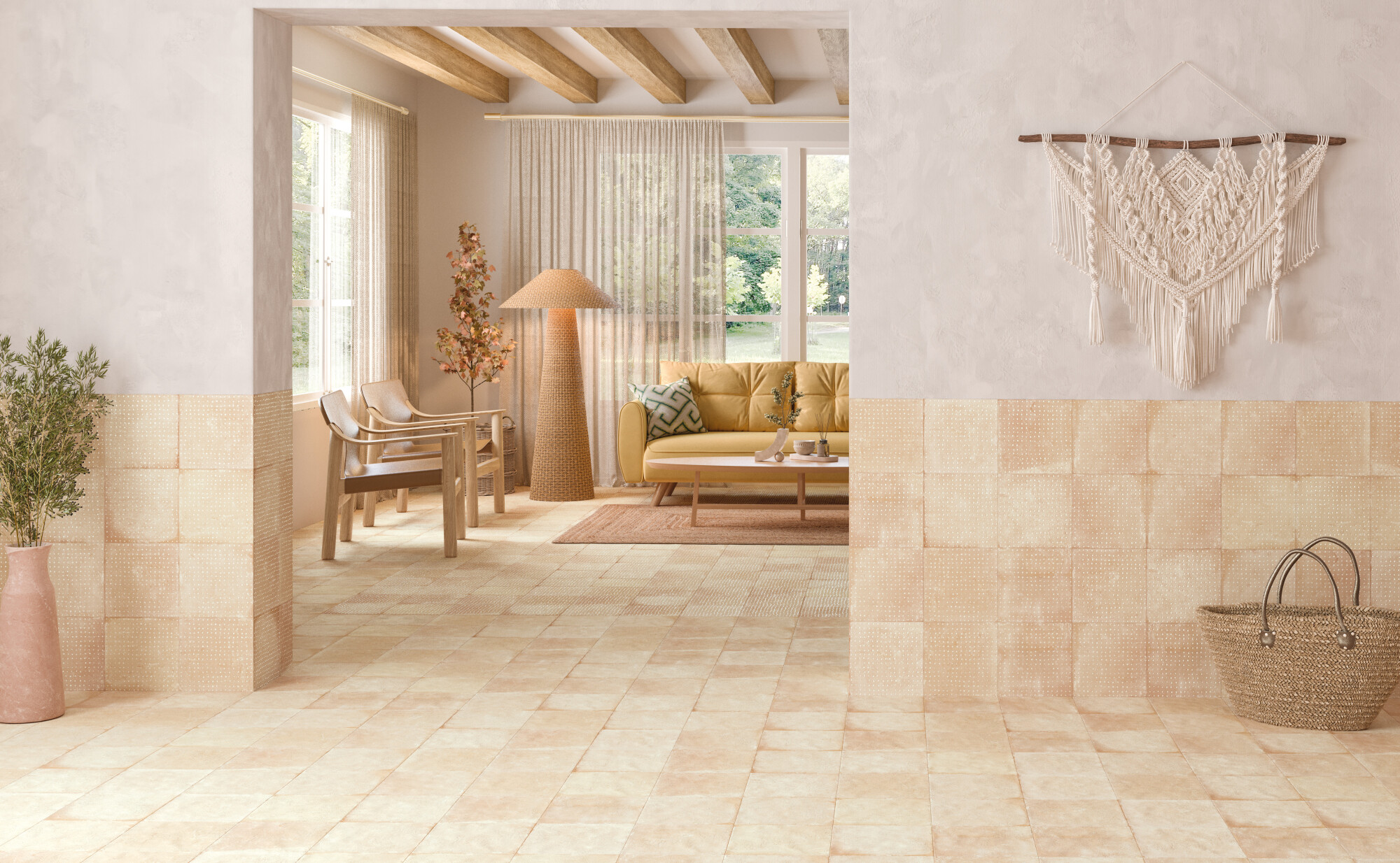 40457 На пол Pangea Chocolate Flower LT 22.3x22.3 - фото 21