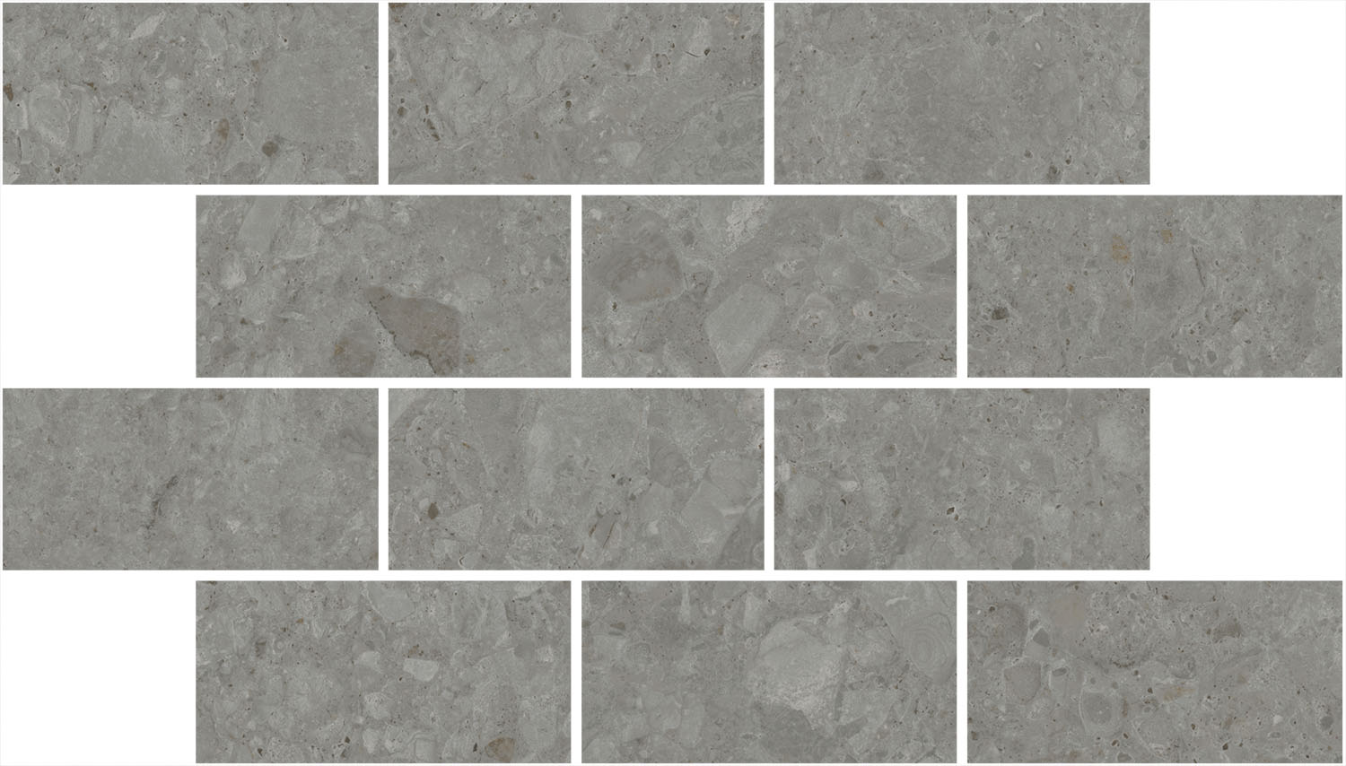 DD606120/MM Декор Чеппо ди Гре Мозаичный серый тёмный матовый обрезной 34.6x20x0.9