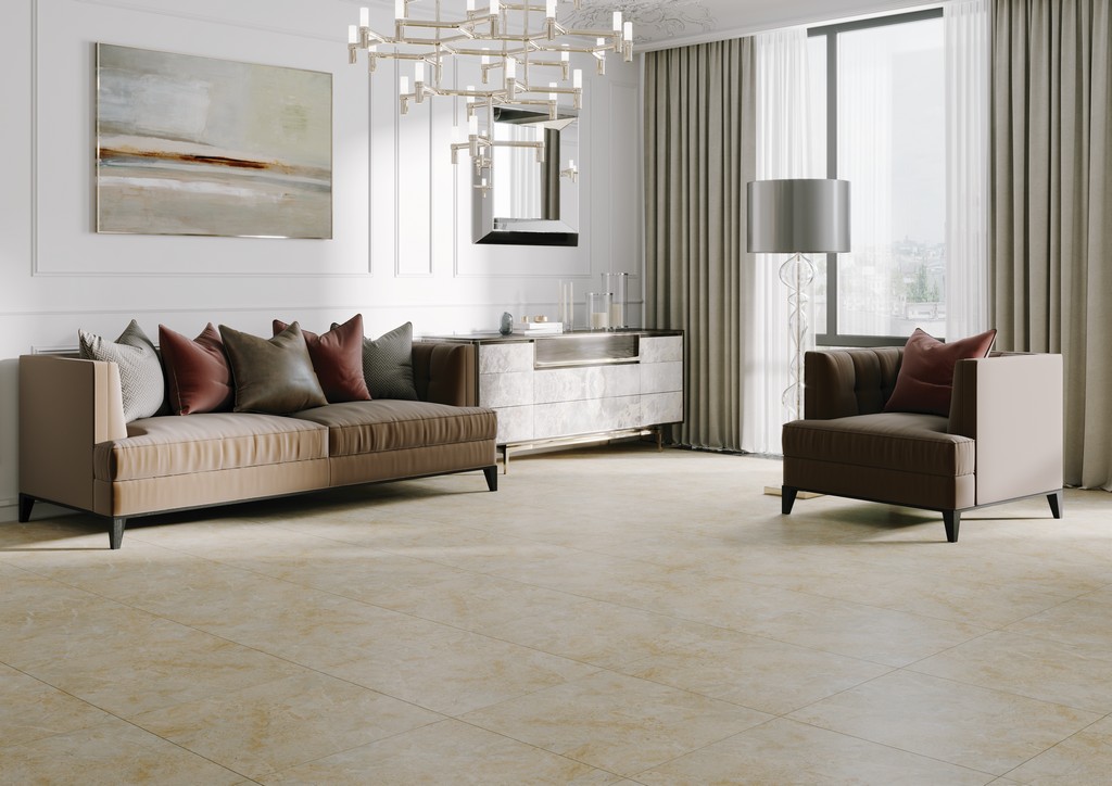 10 GCR G MR 0115 На пол Марокко Желто-бежевый матовый ректификат - фото 2