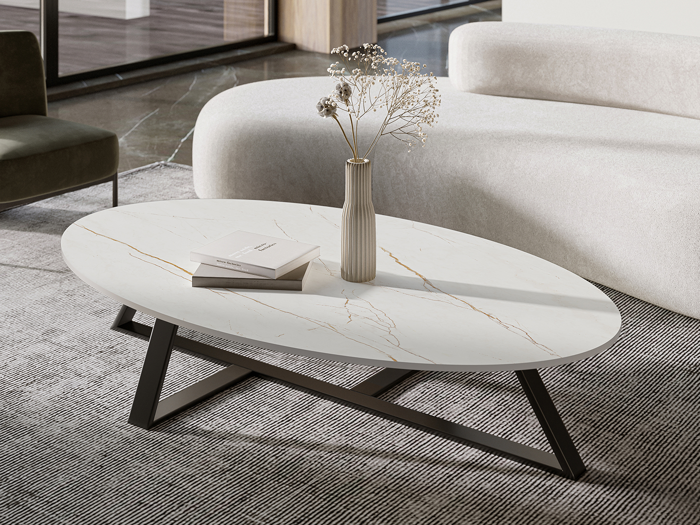 На пол Matt Black Bonanza Sahara Microcid 2800х1200х6 - фото 21