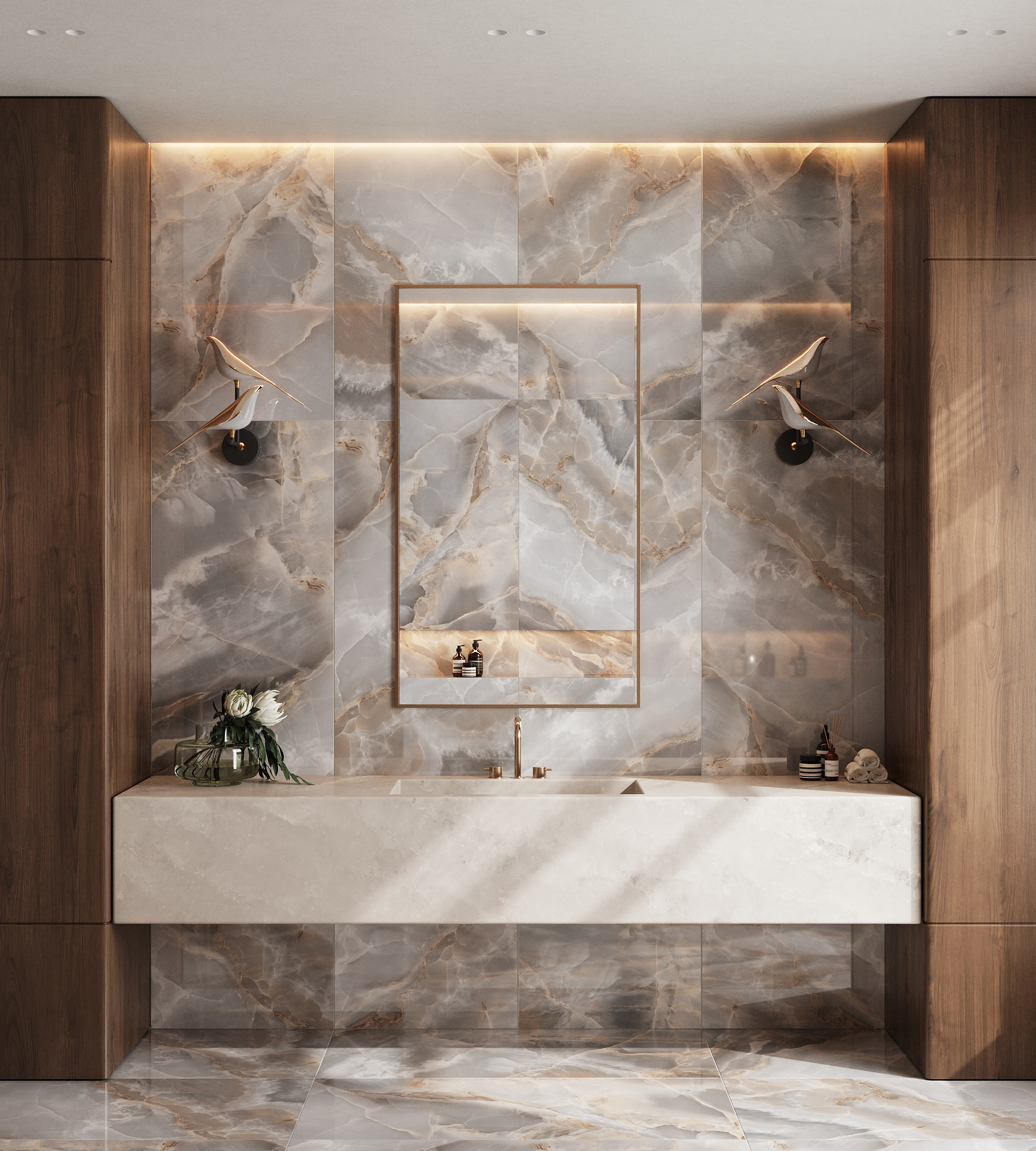 FP1038-A На пол Onyx Royal Full Polished 60x120 - фото 8