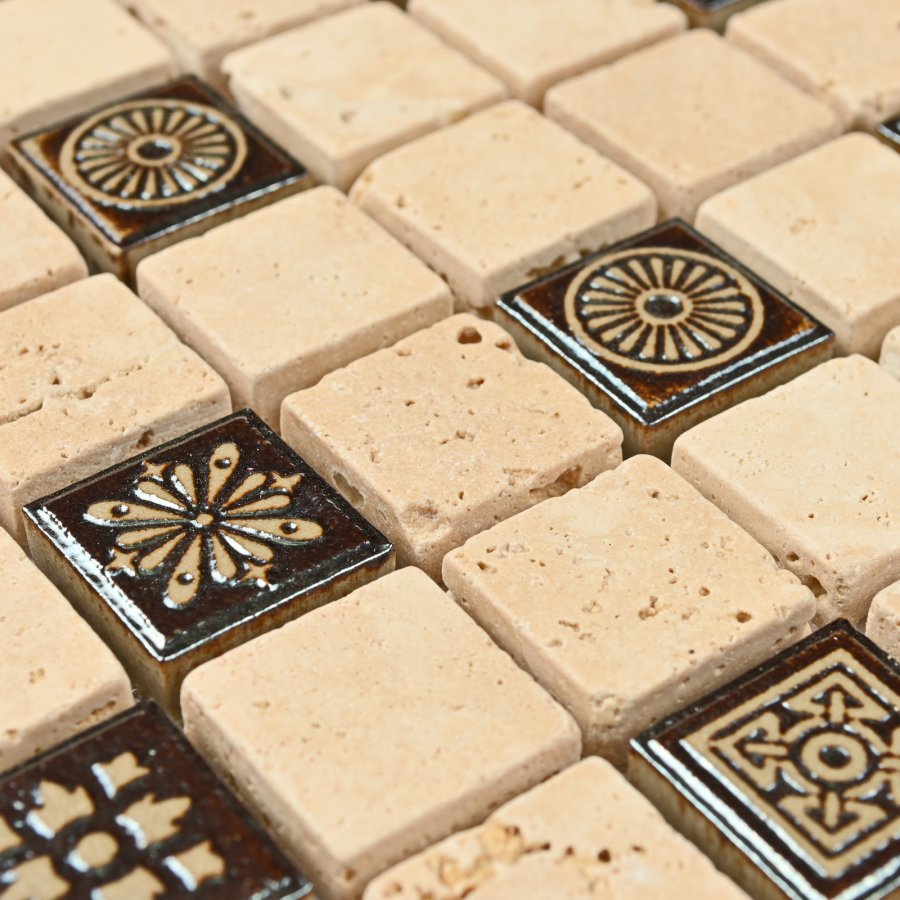 Milan-1 305*305 На пол Мозаика из натурального камня Milan-1 - фото 2