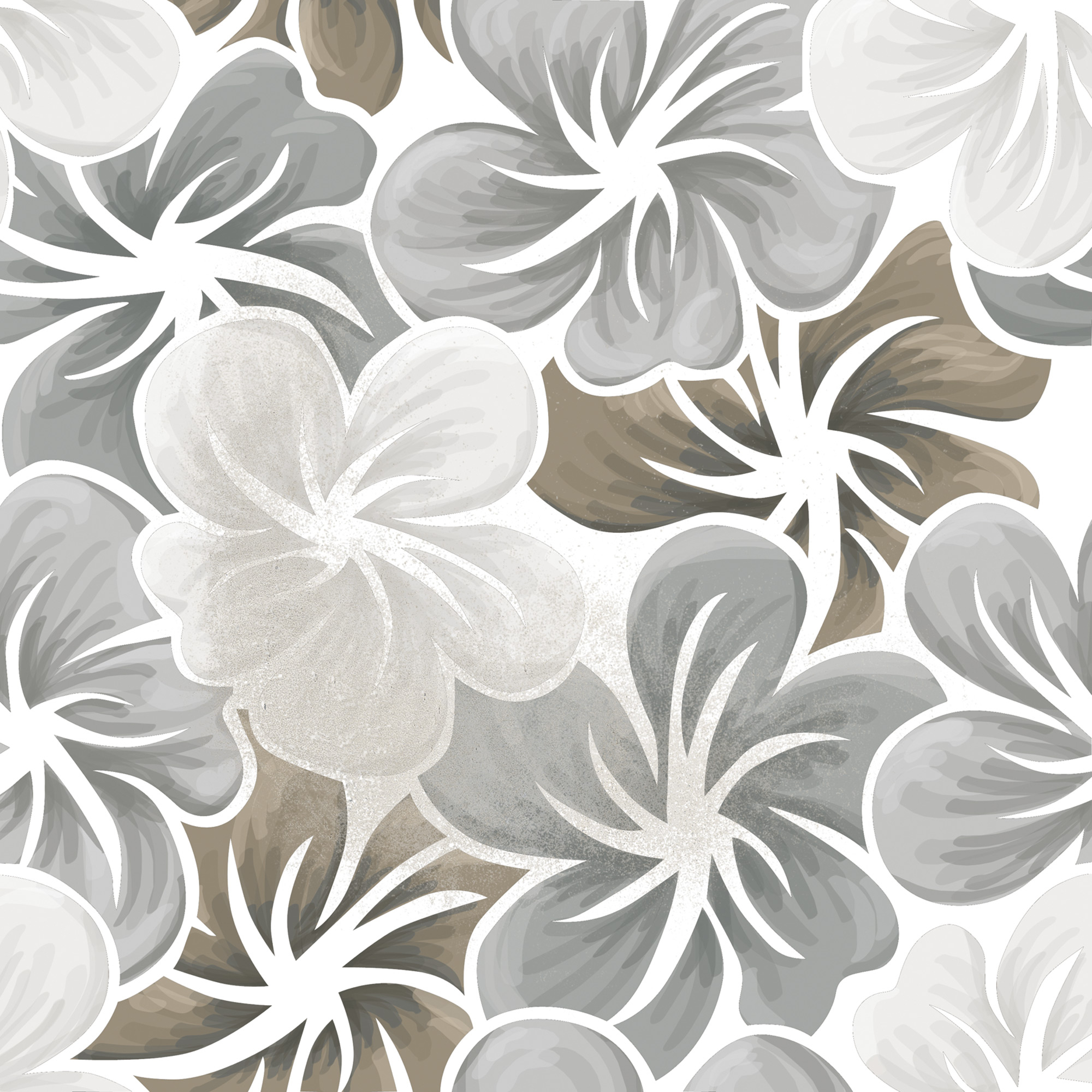 Декор Vodevil Flore Gris - фото 7