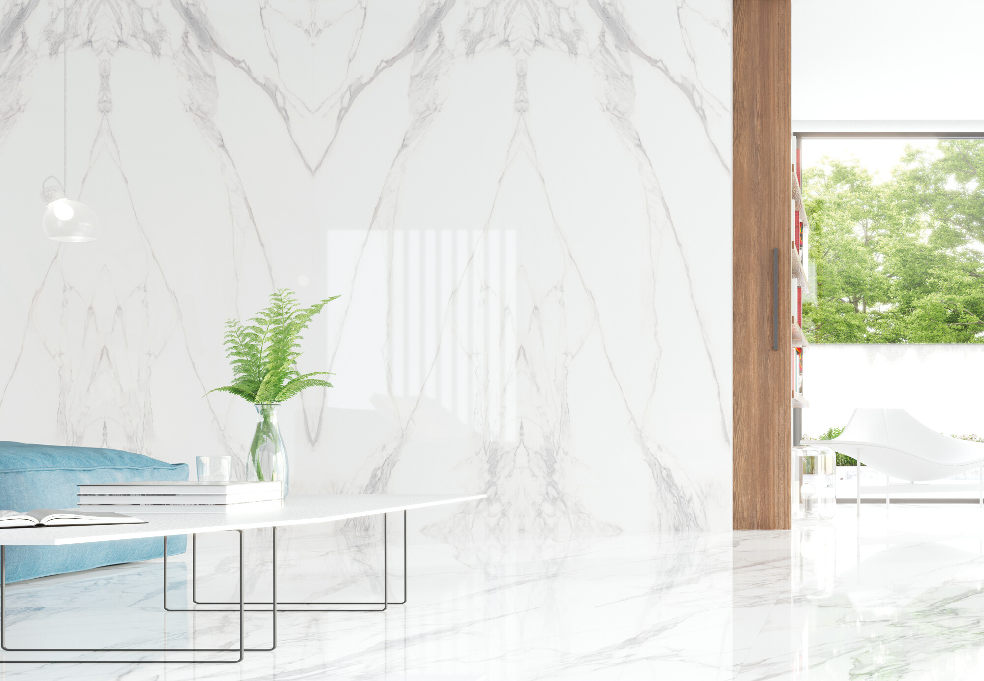 36871 На пол Museum Calacatta 4D Extra White NT/100X275/R 100x275 - фото 10