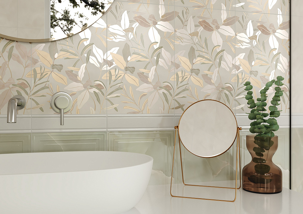 010200000124 Бордюр Флора Белый 01 25х6 - фото 6