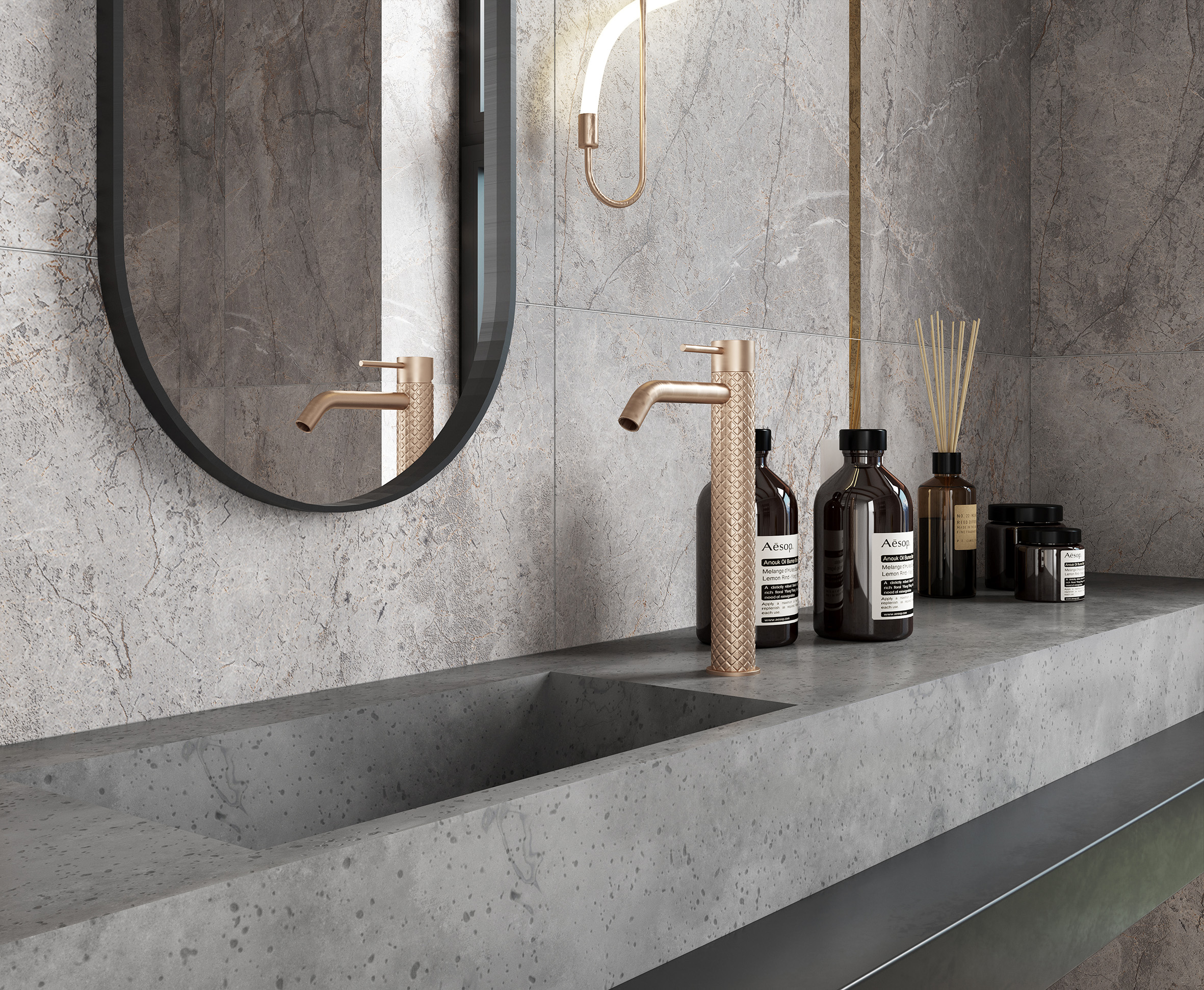 На пол Carved River Gray Карвинг 120 - фото 10