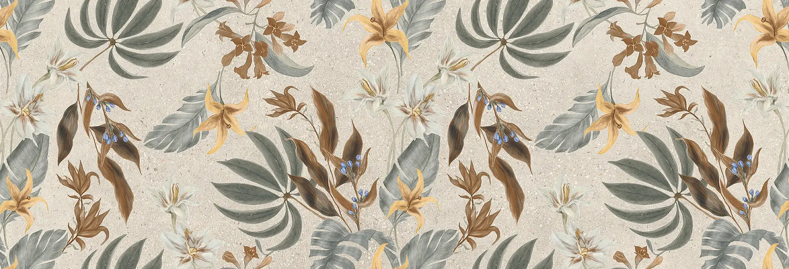 На стену Asphalt Tropical Off White 120x40