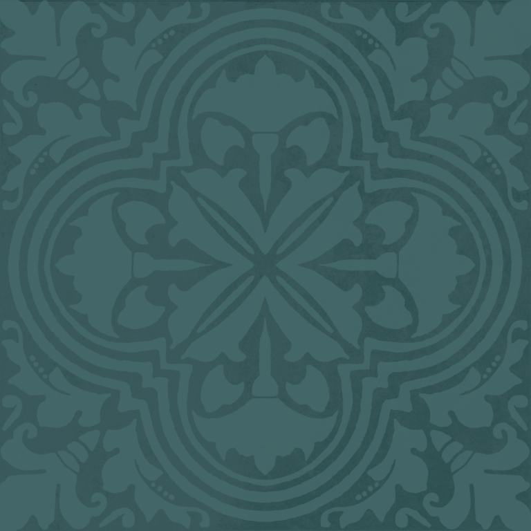 KMD3STA004BN Декор Фес Бирюзовый тёмный глянцевый 15x15x0.77 - фото 4