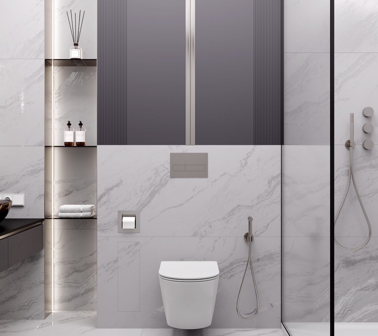 LP6012G0571R  На пол Solo Argento серый глянцевые чернила 59.5х119.1 - фото 9