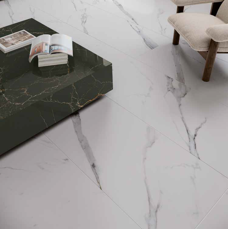 На пол Aurea Calacatta Lev.Oro Rett 60x120 - фото 3