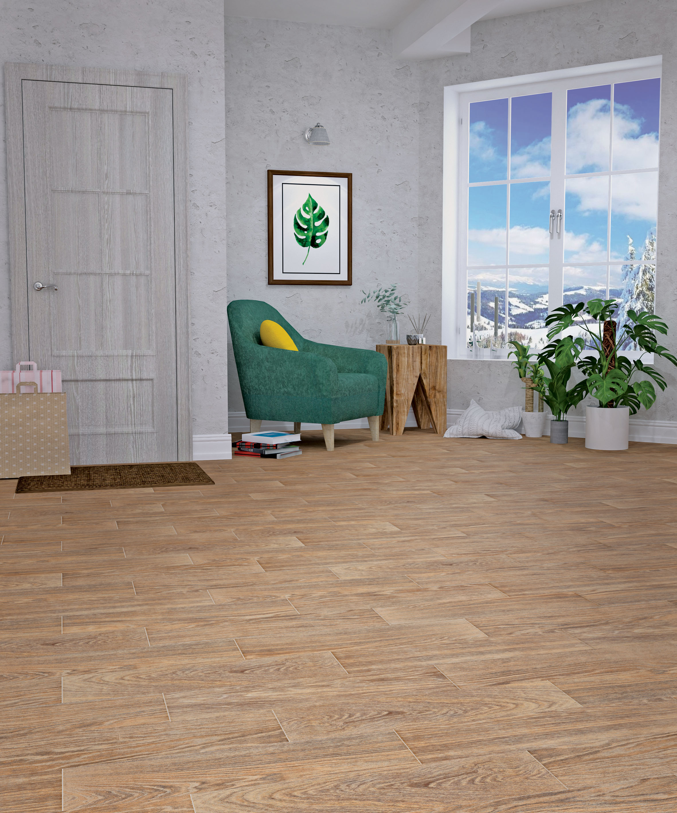 На пол Itape Темно-бежевый 59.4x14.7 - фото 17