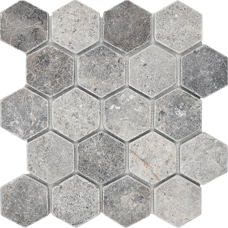 Настенная Мозаика из мрамора Hexagon VLg Tumbled