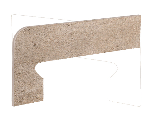 Плинтус Mediterraneo Arena/Grafito Zanquin Arena Izquerdo Левый