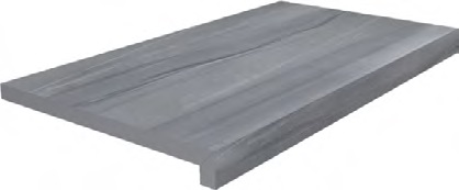 DL600400R20/GLF Ступень Роверелла Клеёная тип L серый