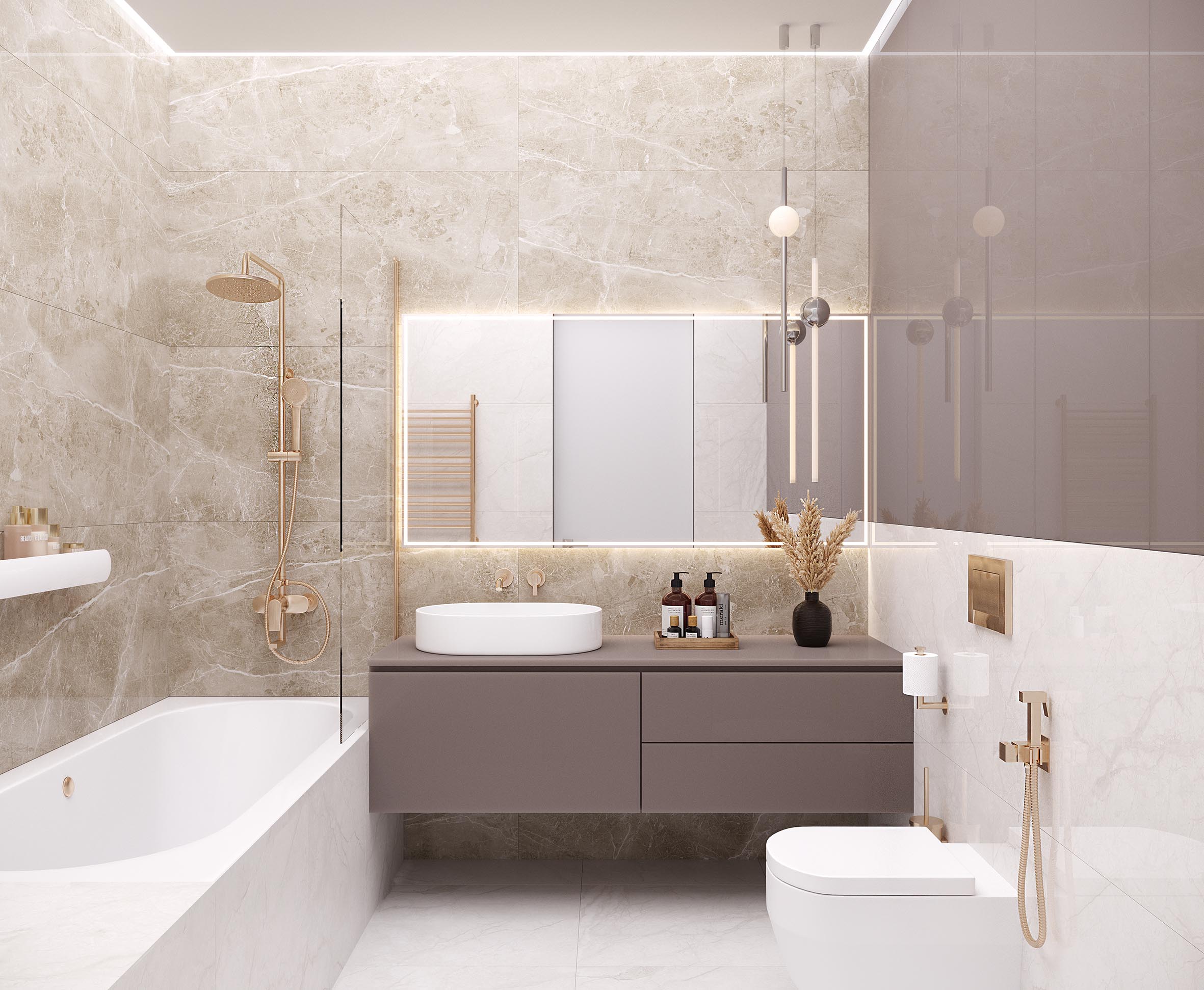 На пол Obsidian Taupe 60х120 Полированный - фото 13