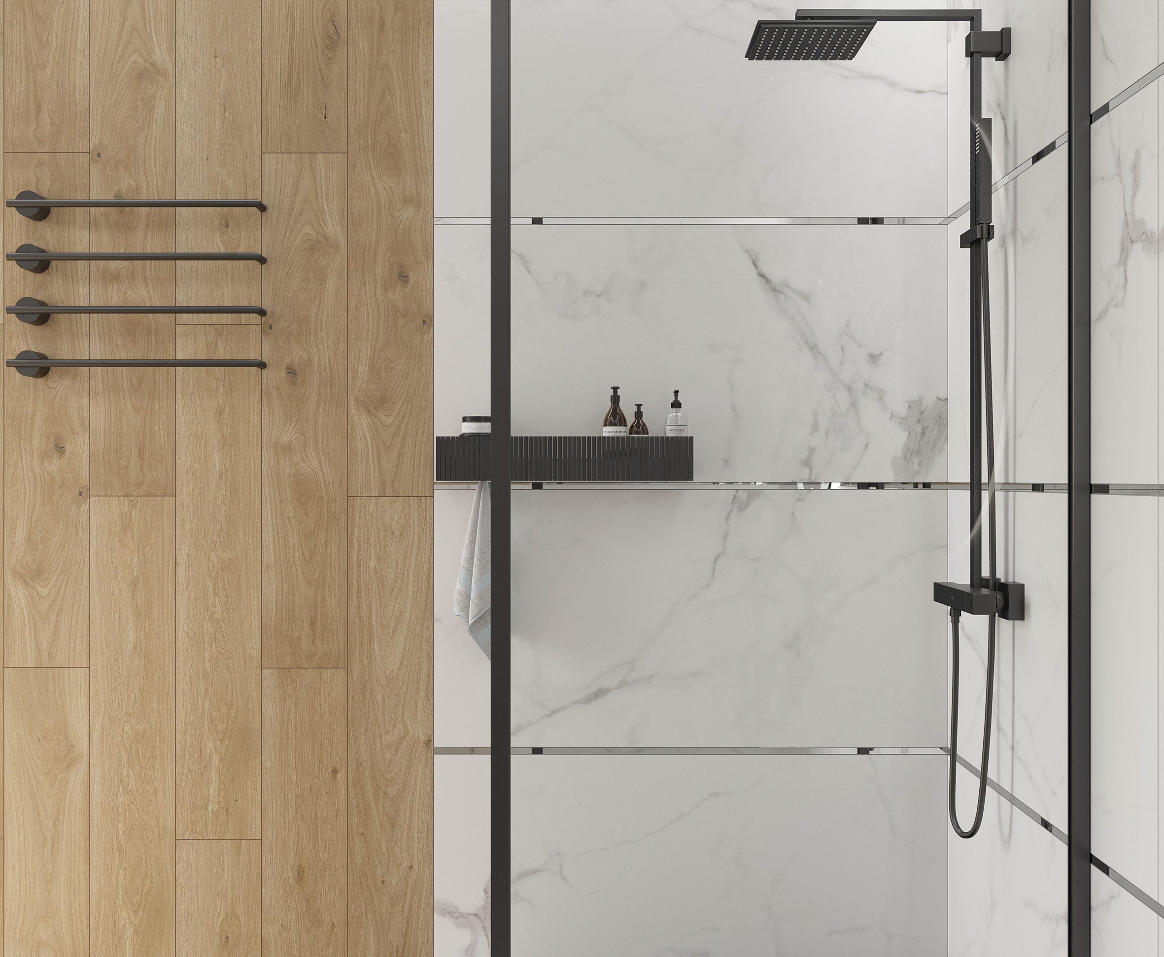 На пол Calacatta Royal Белый сатинированный 60x120 - фото 4