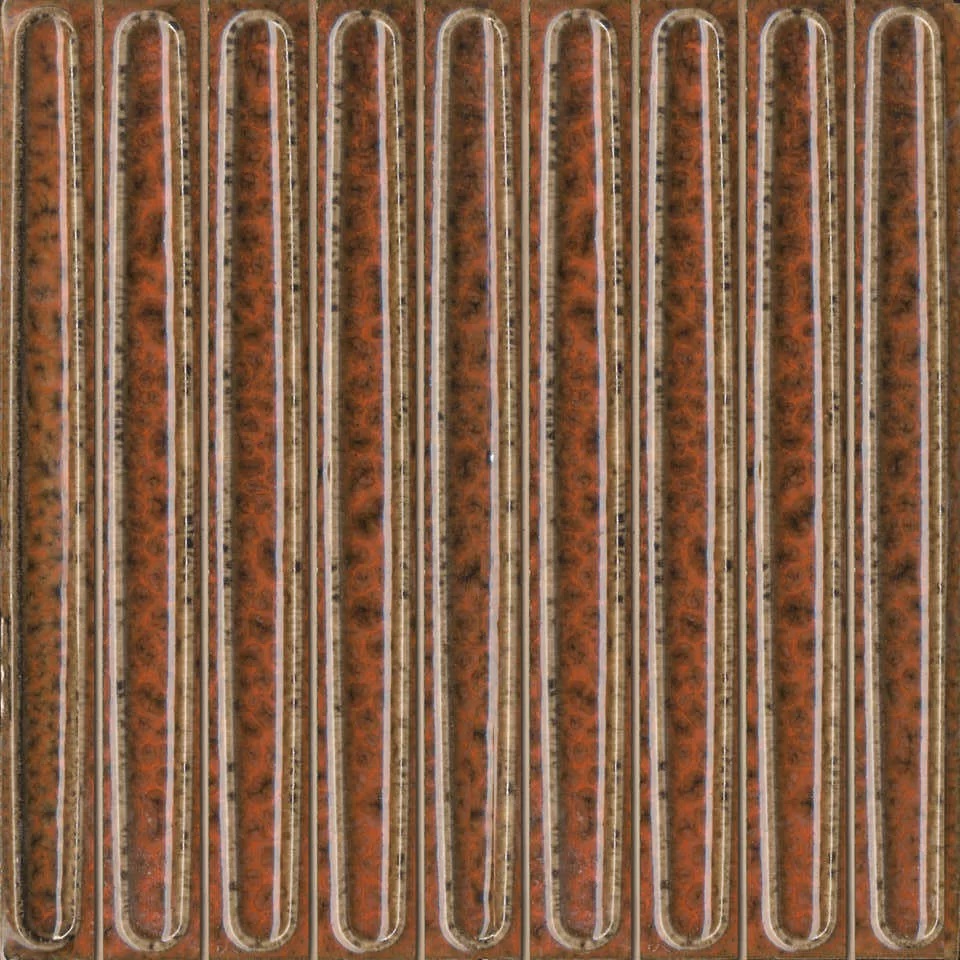 KMD2SOB007BN Декор Далия Чипсет оранжевый глянцевый 20x20x0.95