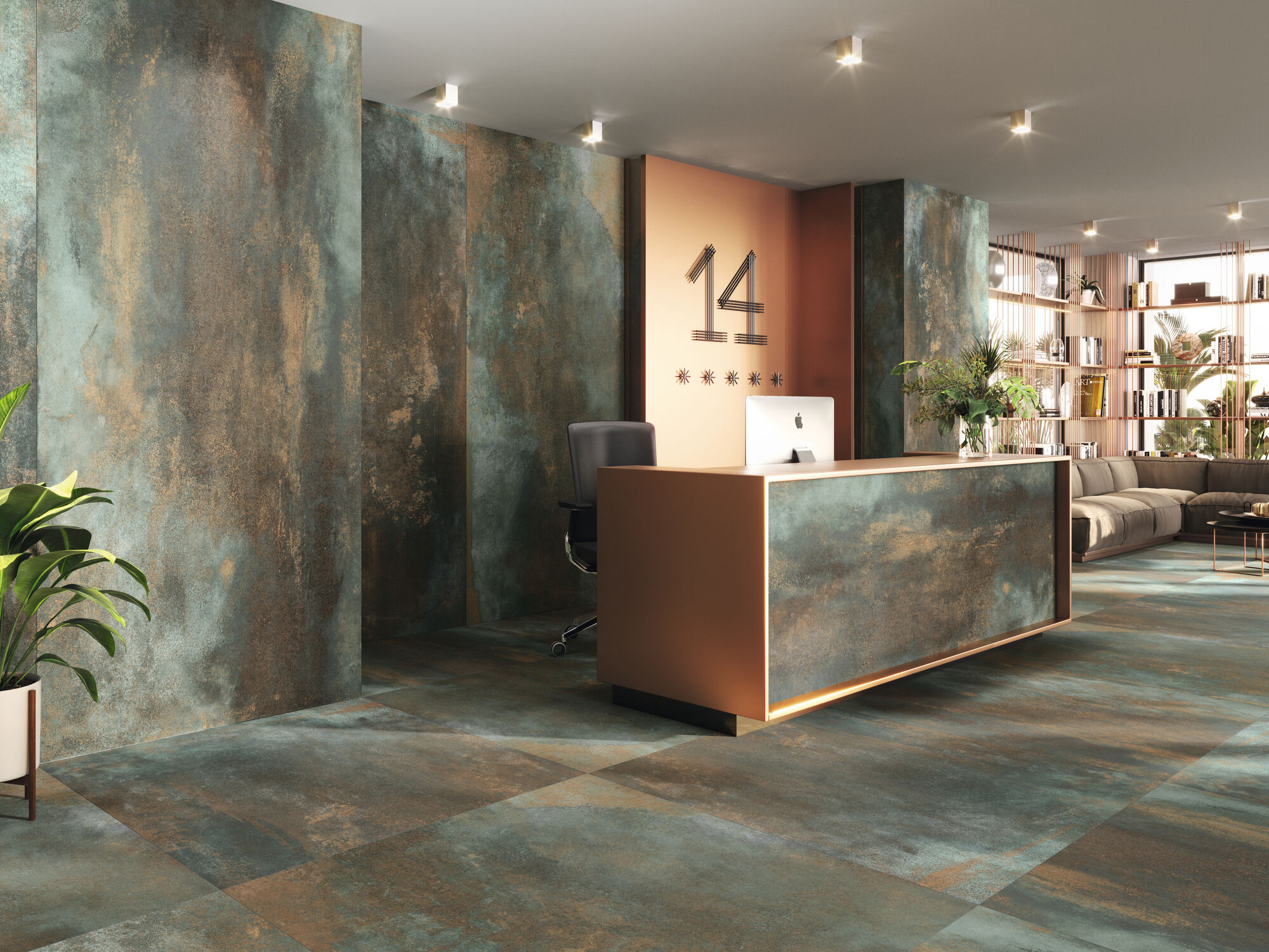 На пол Metallic Urban Rect R10 120x120 - фото 8