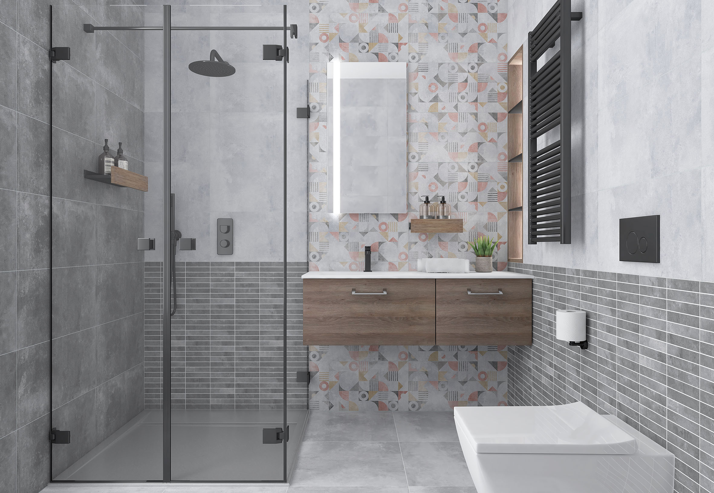 На пол Etnis Светло-Серый 50х50 - фото 14