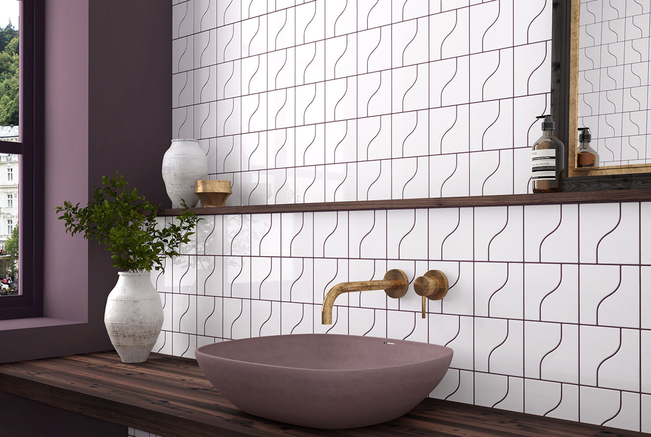 28864 На стену Curve Ink Blue Matt 8.3x12 - фото 3