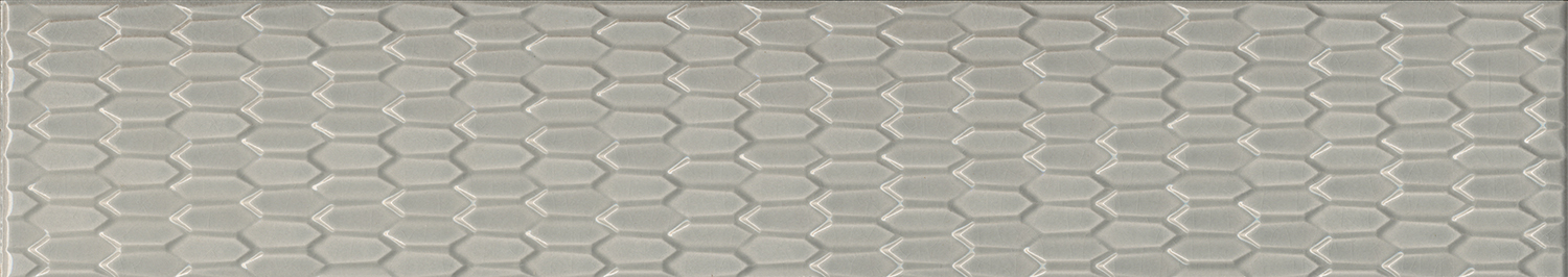LSB002 Бордюр Левада Серый Светлый Глянцевый 40х7