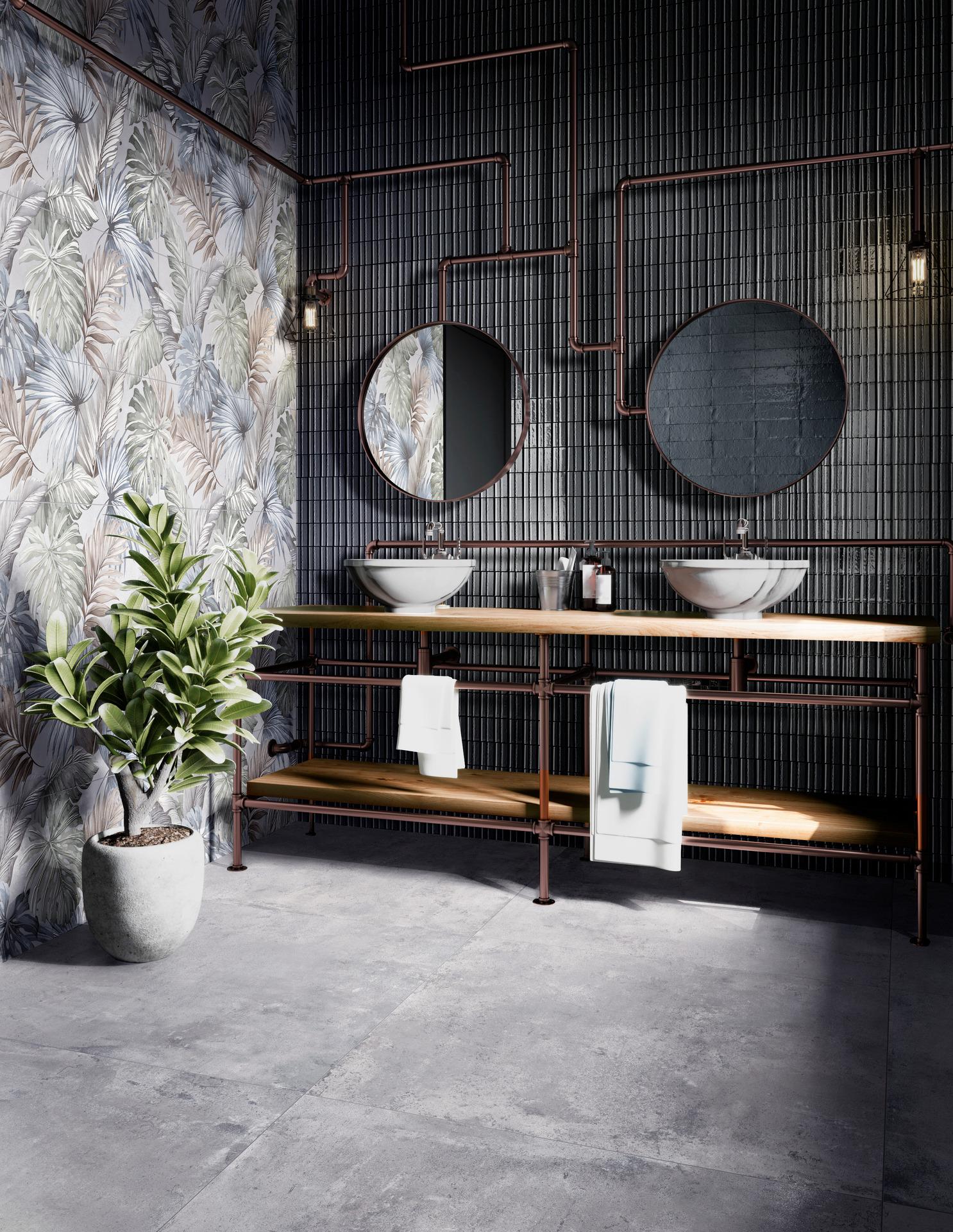 RAER На стену Glace Struttura 3D Raye Blu Notte Glossy - фото 8